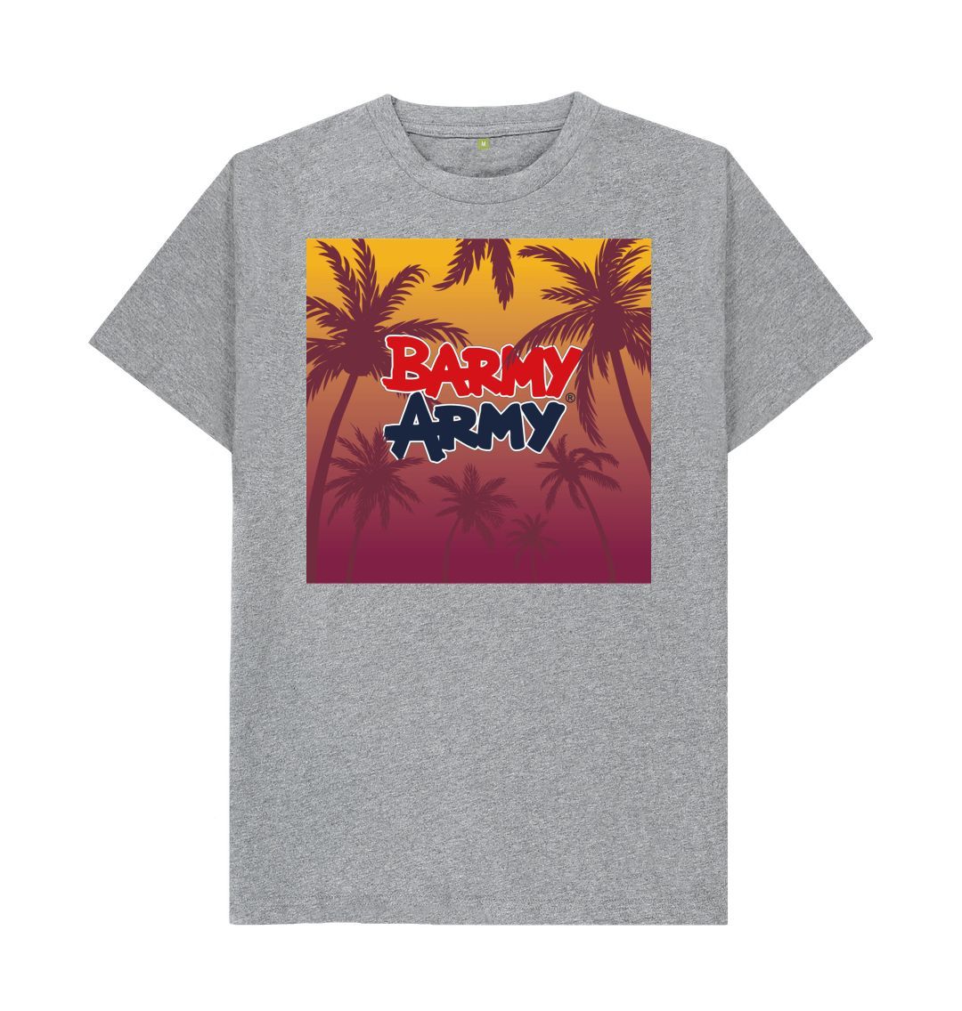 Athletic Grey Barmy Army WI Tour Palm Tree Tee - Mens
