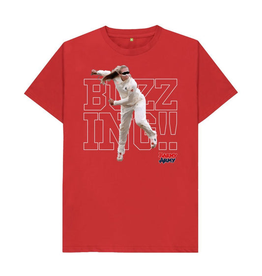 Red Barmy Army Buzzing Tee