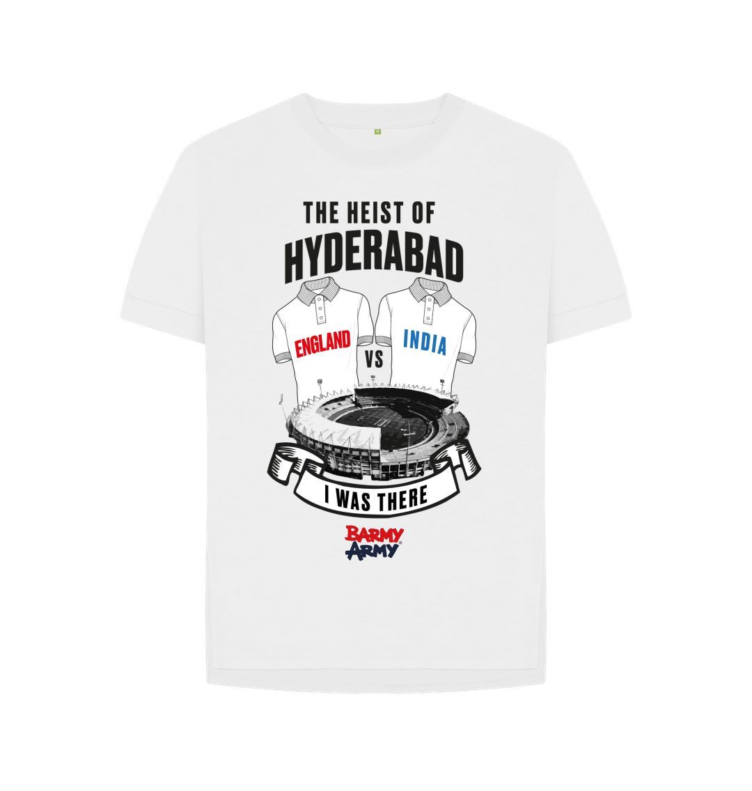 White Barmy Army Heist of Hyderabad Relaxed Fit Tee - Ladies