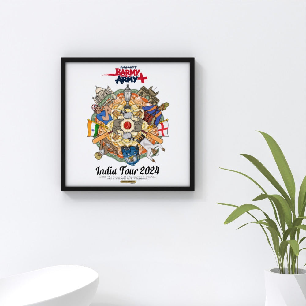 Barmy Army India Tour 2024 Wall Art