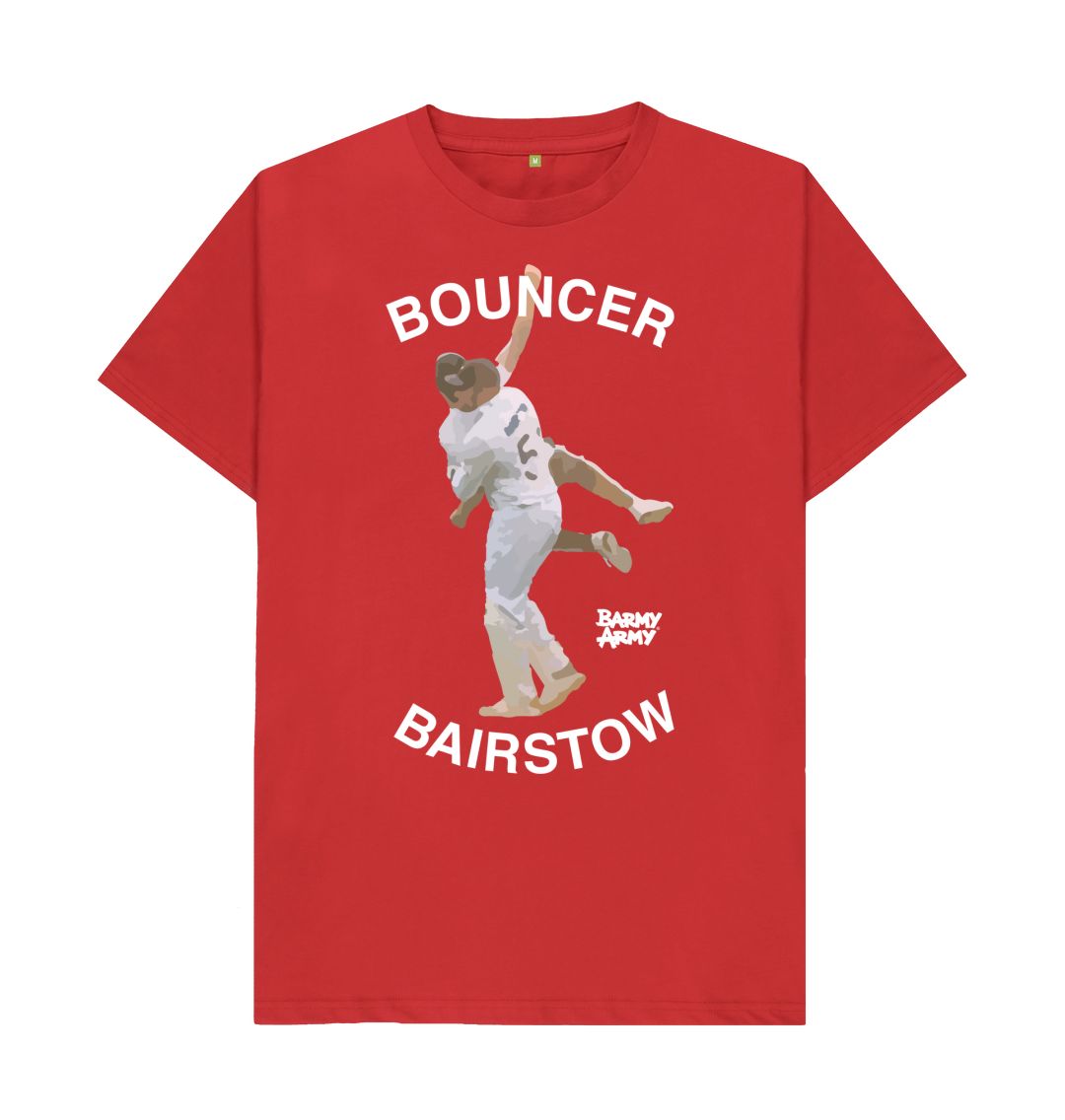 Red Barmy Army Bouncer Bairstow Tee