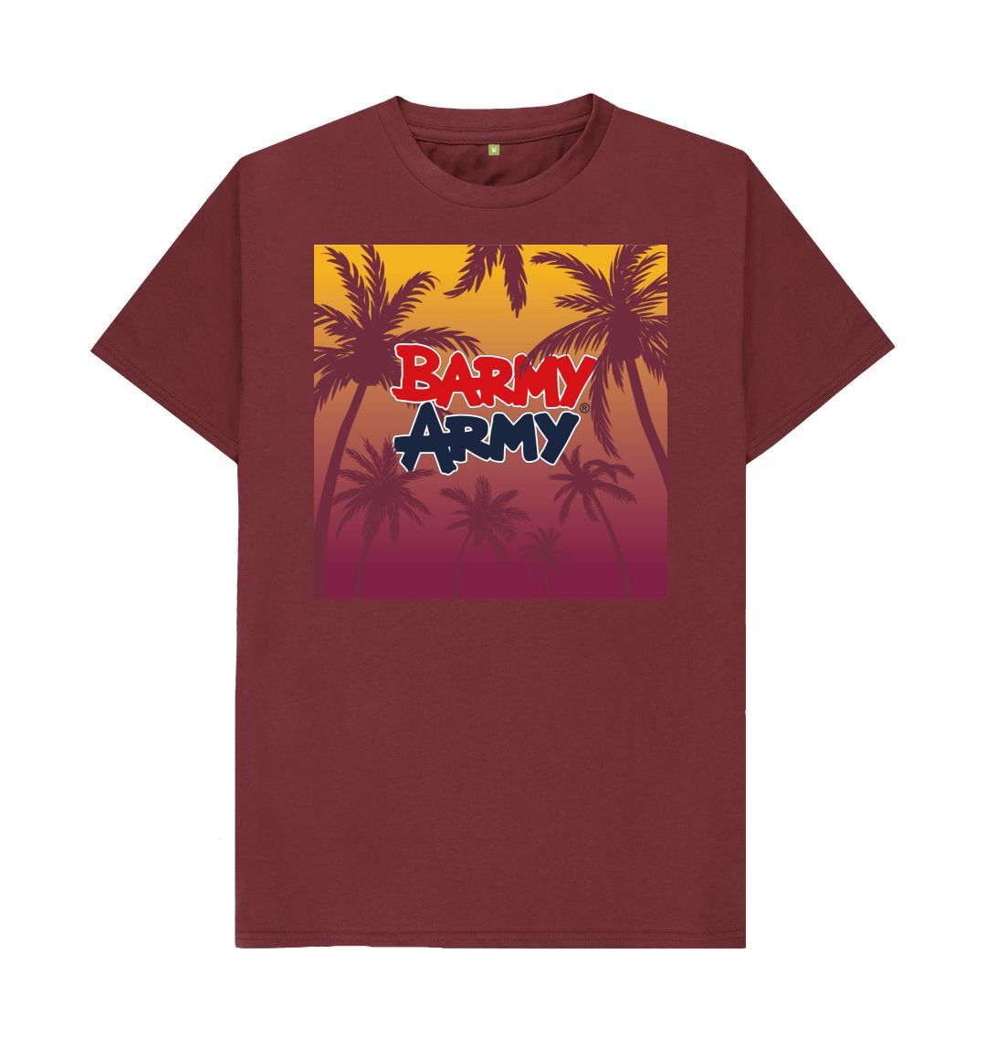 Red Wine Barmy Army WI Tour Palm Tree Tee - Mens