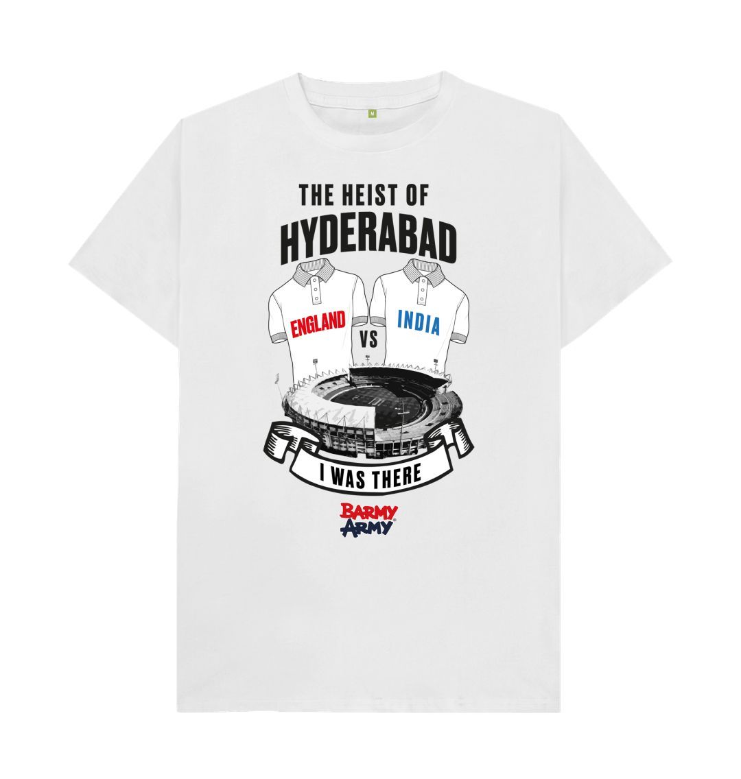 White Barmy Army Heist of Hyderabad Tee - Men's