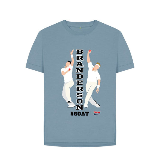 Stone Blue Barmy Army Branderson Relax Fit Ladies Tee