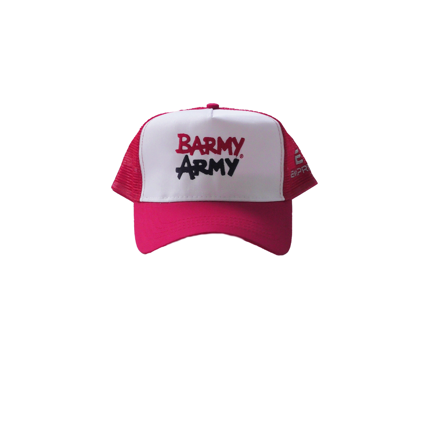 Barmy Army red trucker cap
