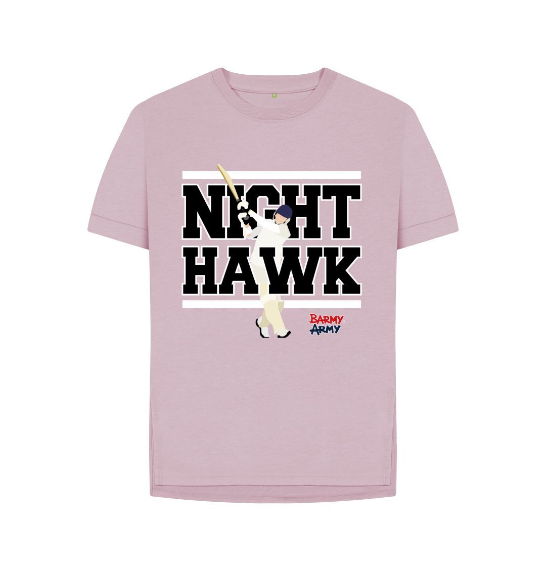 Mauve Barmy Army Night Hawk Ladies Relax Fit Tee